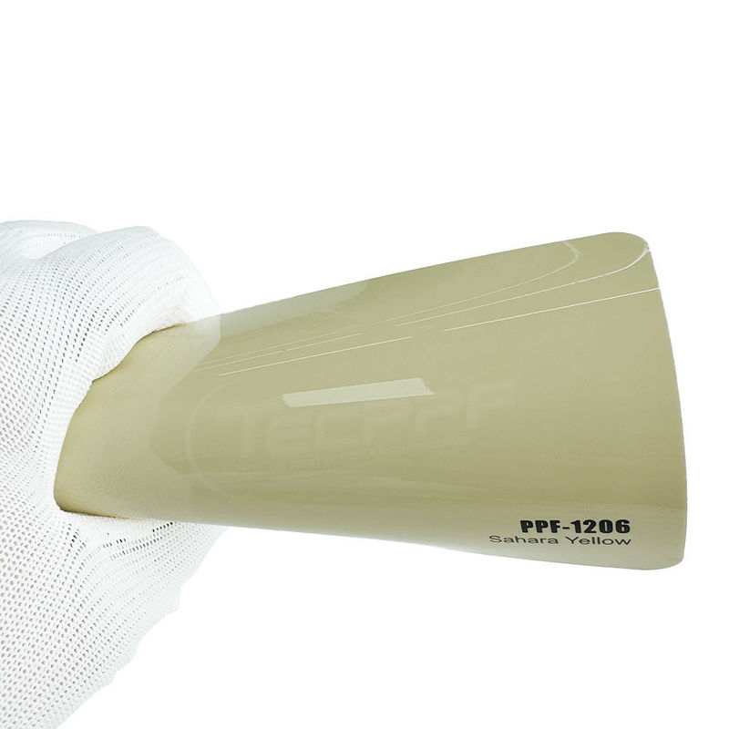 Sahara Yellow Tpu Car Paint Protection Film 8 มิล 60 นิ้ว X 53 ฟุต สําหรับการคุ้มครองที่ยาวนาน