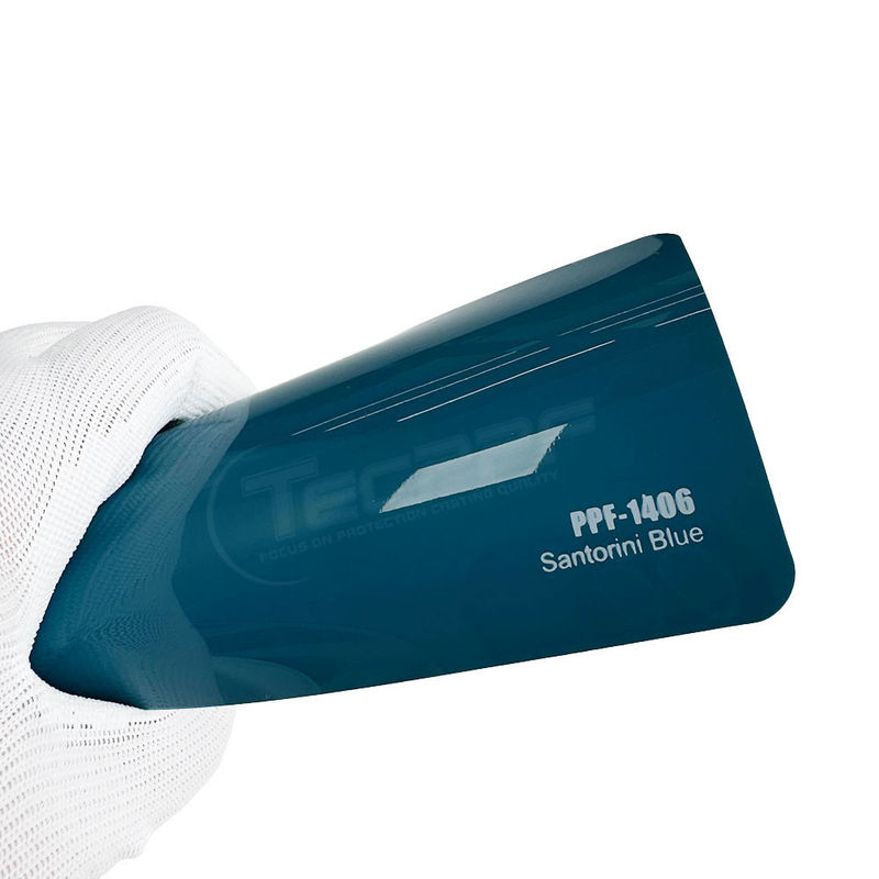 PPF-1406 Santorini Blue Color Paint Protection Film สะอาดต่อสิ่งแวดล้อม