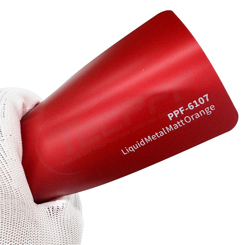 PPF-6107 โลหะเหลว แมท สีส้ม สีสีปกป้อง ผนังรักษาตัวเอง