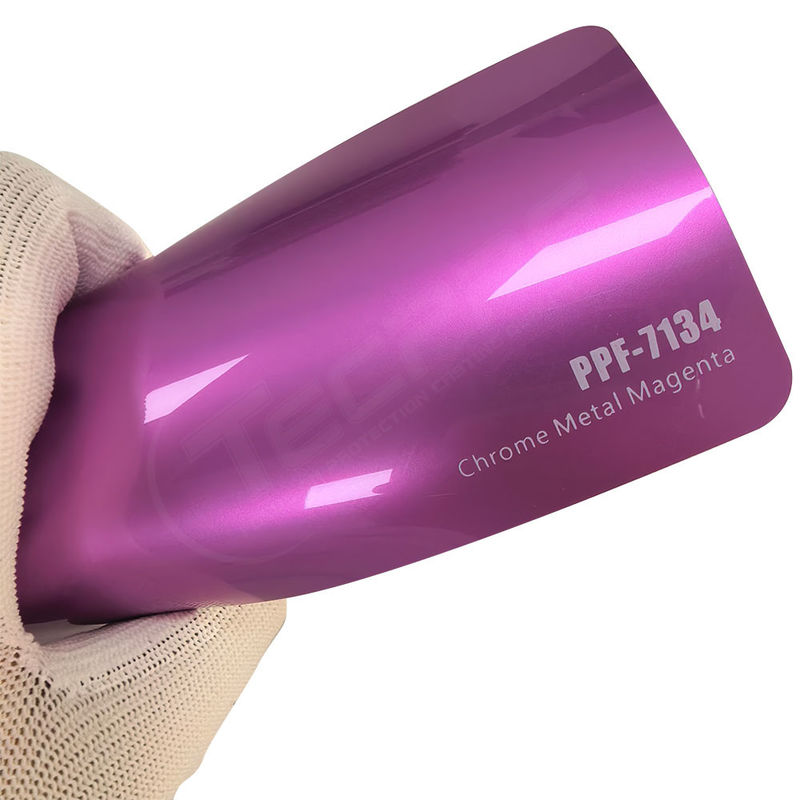 PPF-7134 โครมเมทัล แมเจนต้า สีสี ผนังป้องกันสีสําหรับการกวาดรถ