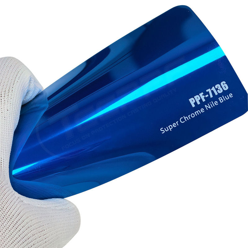 PPF-7136 ซุปเปอร์โครม ไนล์สีฟ้า สีสีสีปกป้องสีสําหรับรถ