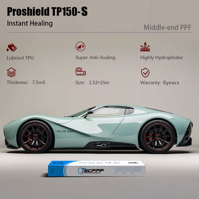 TP150-S ผนังป้องกันสีสว่าง รักษาทันที 7.5 มิล PPF ใส BH สําหรับรถ
