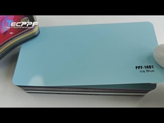 PPF-1401 สีน้ําเงินน้ําแข็ง 8 มิล ลายเปลี่ยนสี ผนังป้องกันสี